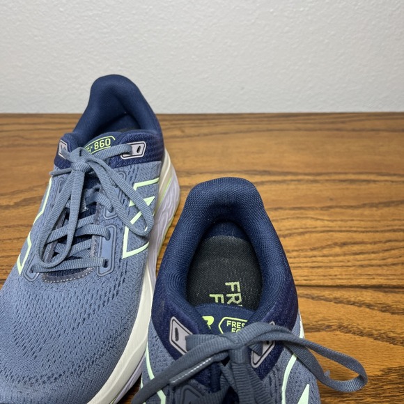New Balance Fresh Foam X 860v14 Mens Size 9.5 Blue White Running Shoes Sneakers - Picture 9 of 13
